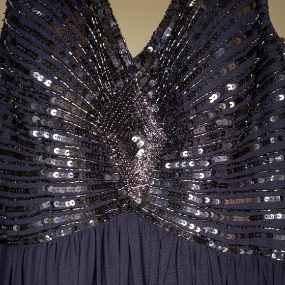 Aidan Mattox blue sequin dress - Picture 6 of 6